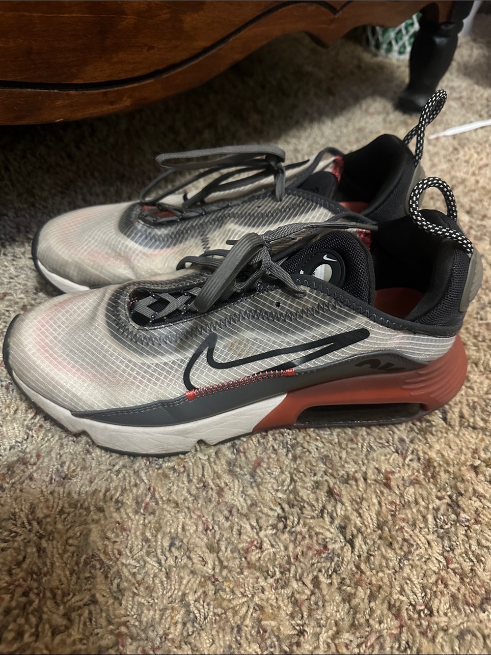 Nike Men’s Air Max 2090 Sneakers - Gray and Red